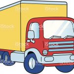 cartoon drawing of a truck